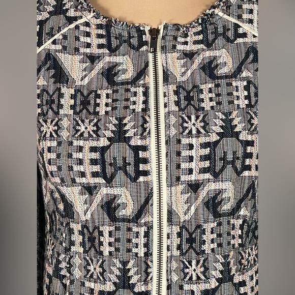 HEI HEI Anthropologie FOLK FAIFO Jacket Blazer Size 0/XS Woven Boho - Picture 8 of 10